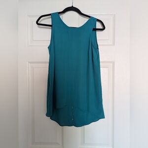 Mossimo | Split Back Sleeveless Top | Teal